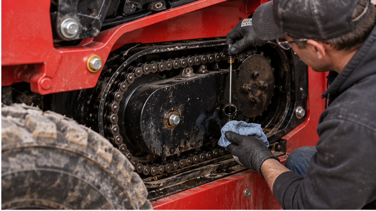 Why Does a Skid Steer Drive Chain Make Noise During Sharp Turns? - skid steer loader 2
