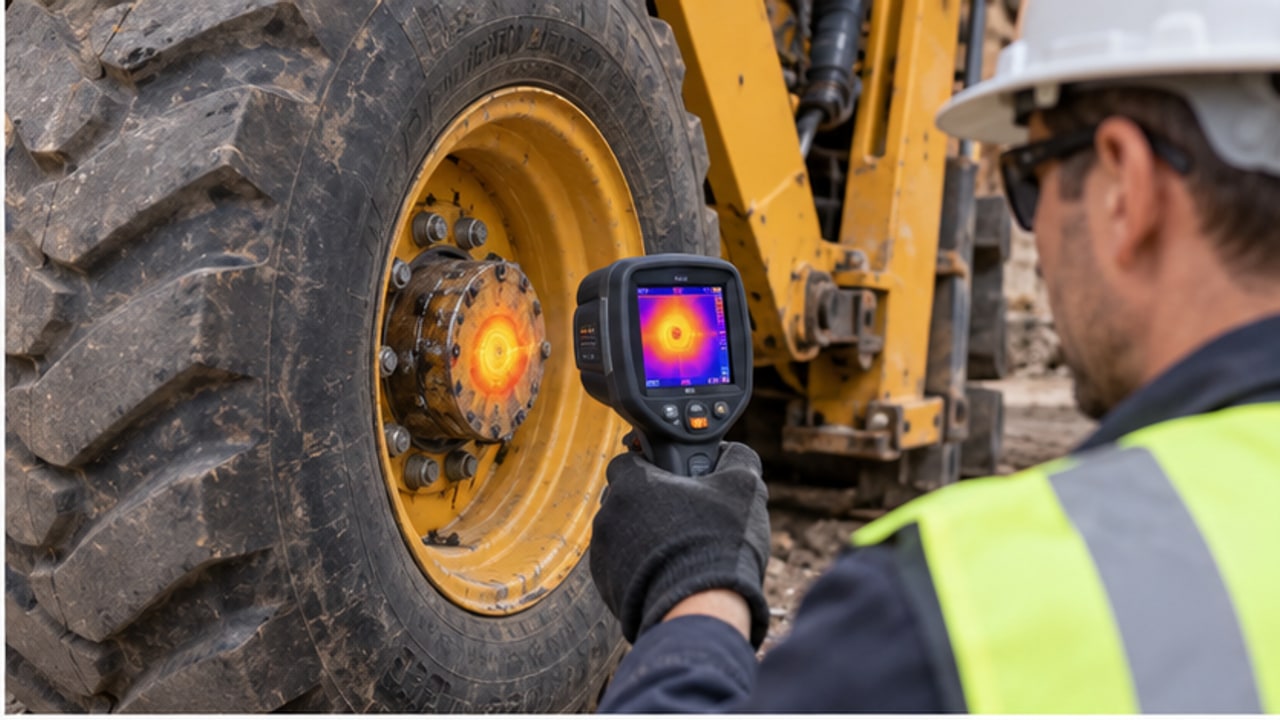 Backhoe Loader Case: Front Axle Hub Heats Up After Road Travel - backhoe loader 2