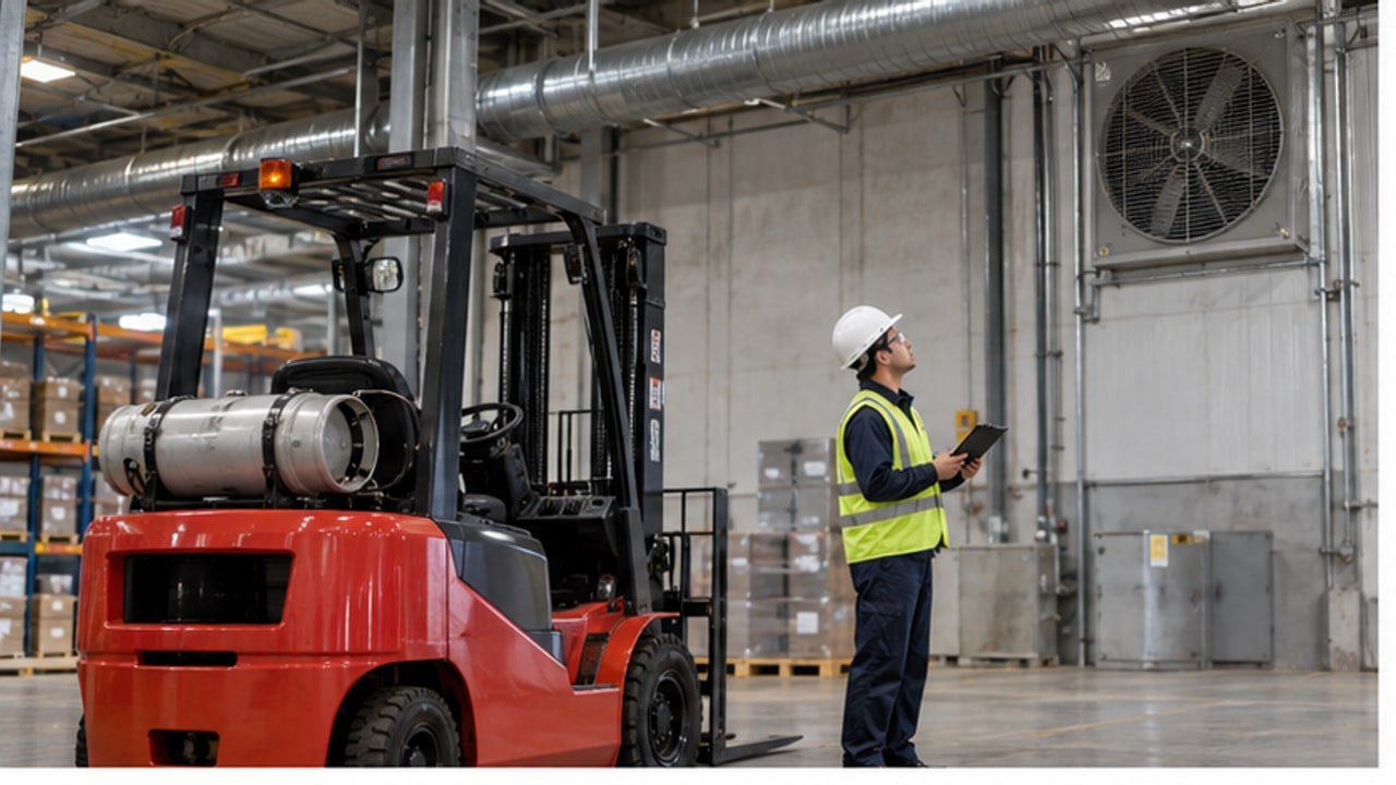 Why Is There LPG Forklift Exhaust Odor Inside the Warehouse? - LPG forklift 1