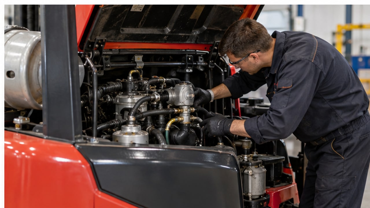 Why Is There LPG Forklift Exhaust Odor Inside the Warehouse? - LPG forklift 4