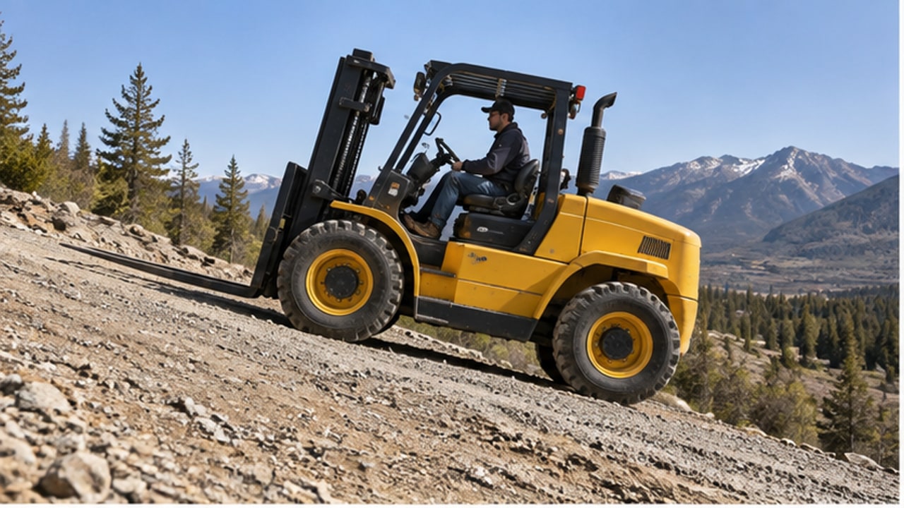 Why Is a Rough Terrain Forklift Parking Brake Weak on a Slope? - rough terrain forklift 1