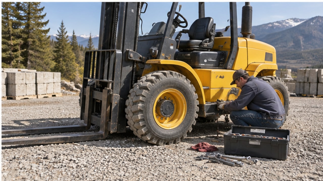 Why Is a Rough Terrain Forklift Parking Brake Weak on a Slope? - rough terrain forklift 4
