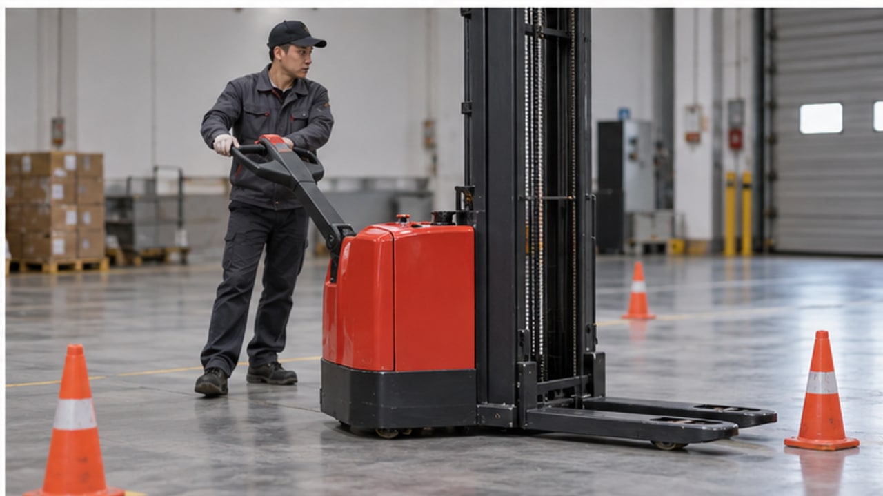 Why Do Electric Pallet Truck Load Wheels Mark an Epoxy Floor? - electric pallet truck 4