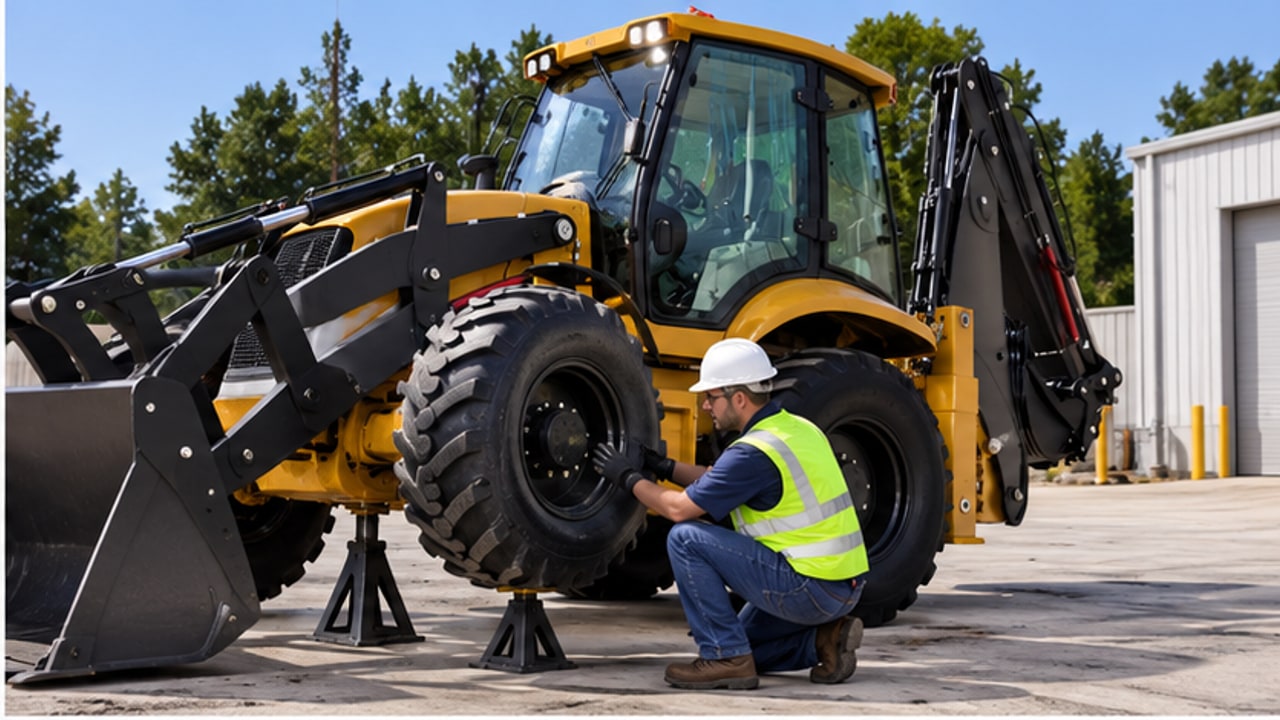 How Can Buyers Detect Front Kingpin Wear on a Backhoe Loader? - backhoe loader 2