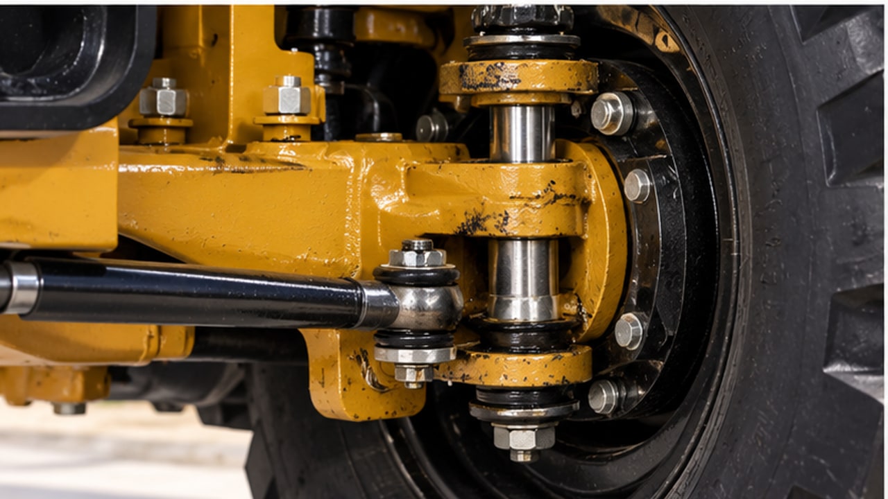 How Can Buyers Detect Front Kingpin Wear on a Backhoe Loader? - backhoe loader 3