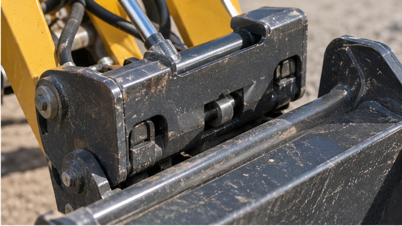 Why Does a Euro-Style Loader Quick Coupler Indicator Pin Stay Hidden? - Euro-style loader 2