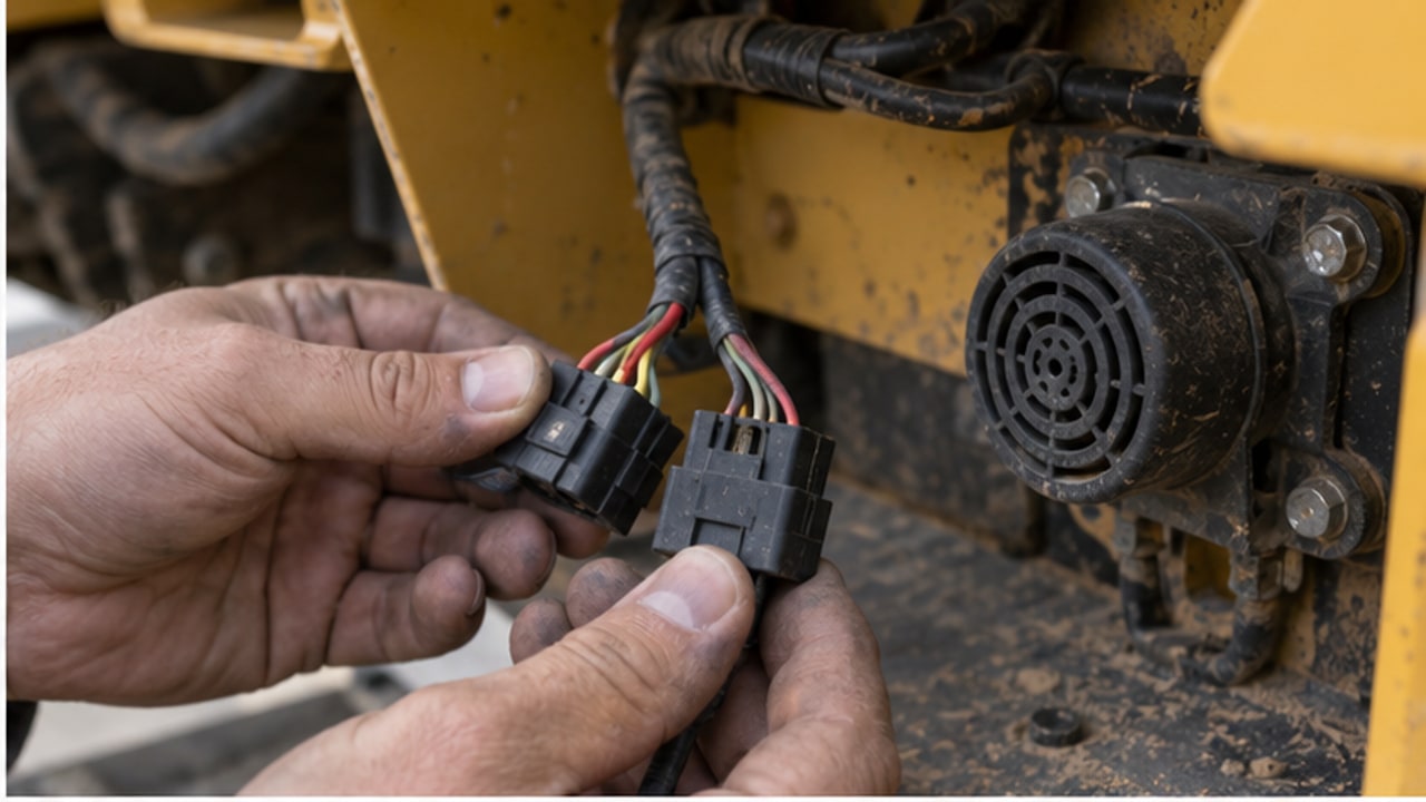 Backhoe Loader Case: Reverse Alarm Works Intermittently - backhoe loader 2