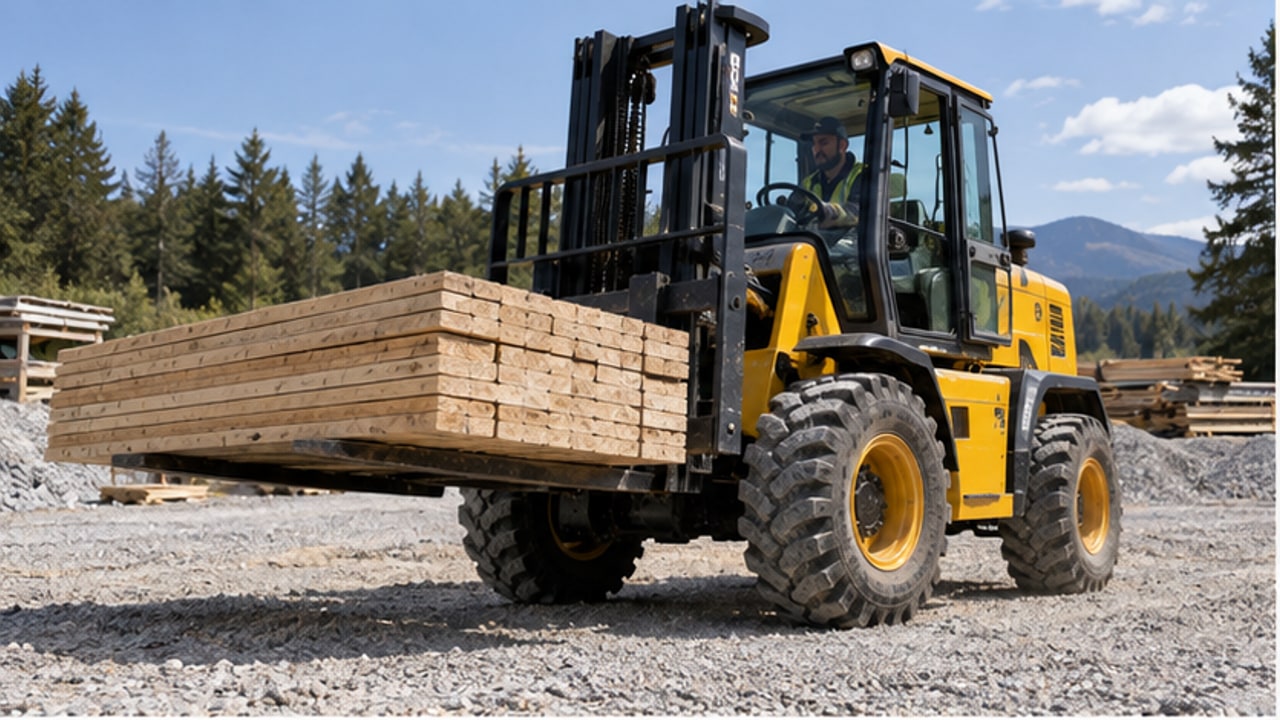 How Does Tire Pressure Change Rough Terrain Forklift Traction on Gravel? - rough terrain forklift 1