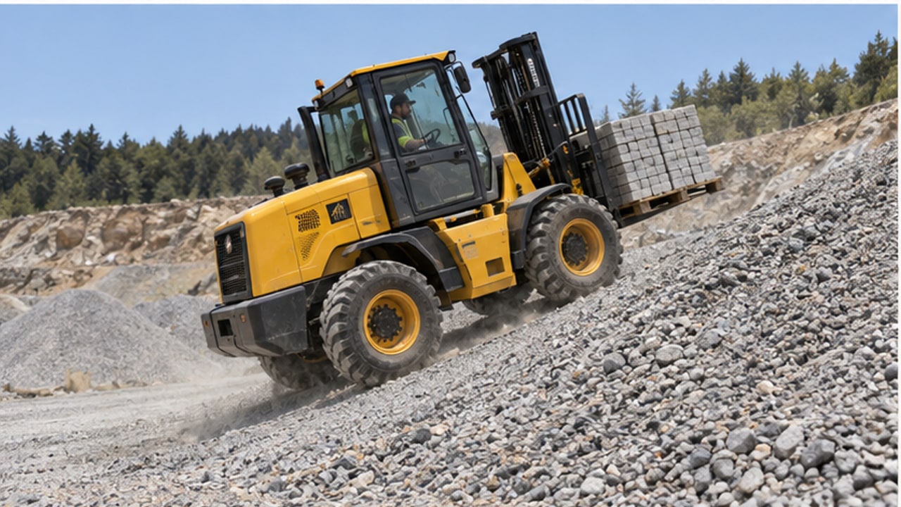 How Does Tire Pressure Change Rough Terrain Forklift Traction on Gravel? - rough terrain forklift 3