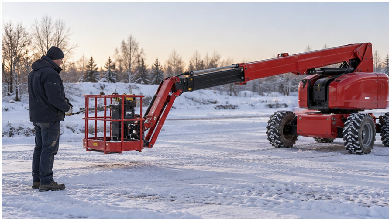 Why Does an Articulating Boom Lift Descend Slowly in Cold Weather? - aerial lift 4