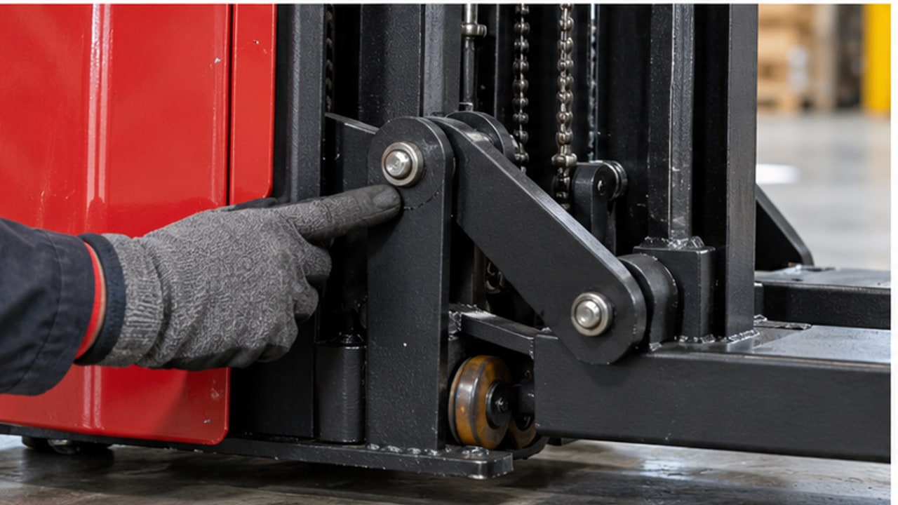 Electric Pallet Stacker Case: Fork Tips Touch the Floor Before Load Wheels - electric pallet stacker 3