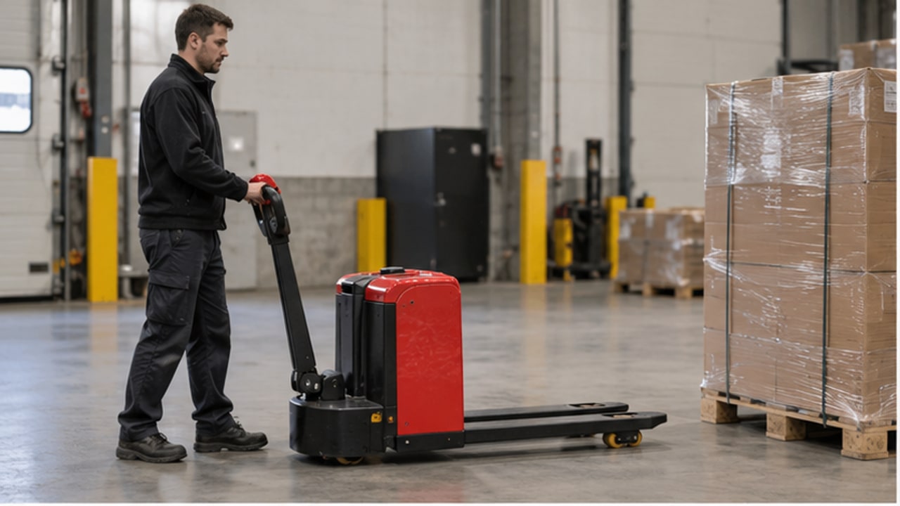 Why Does an Electric Pallet Truck Creep Switch Fail with the Tiller Upright? - electric pallet truck 1