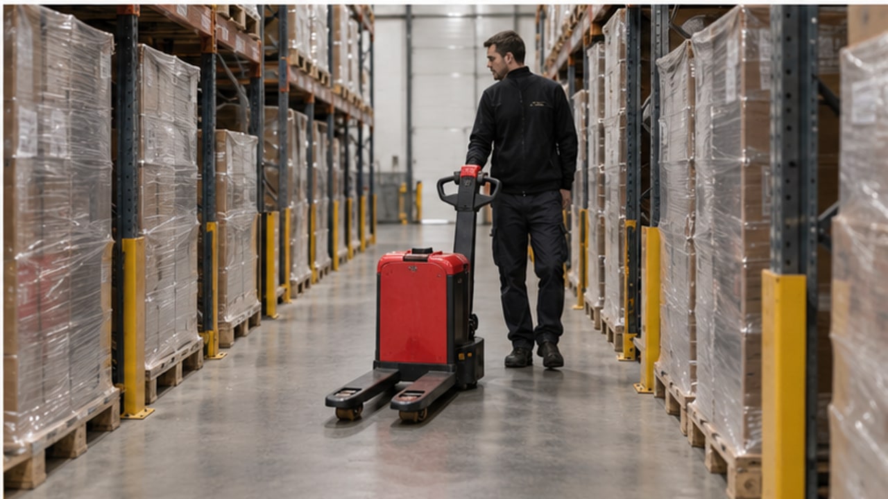 Why Does an Electric Pallet Truck Creep Switch Fail with the Tiller Upright? - electric pallet truck 4