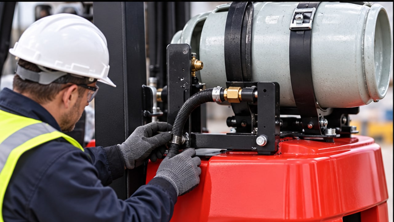 How Should Buyers Check LPG Cylinder Requalification Dates and Mounting Condition? - LPG forklift 3