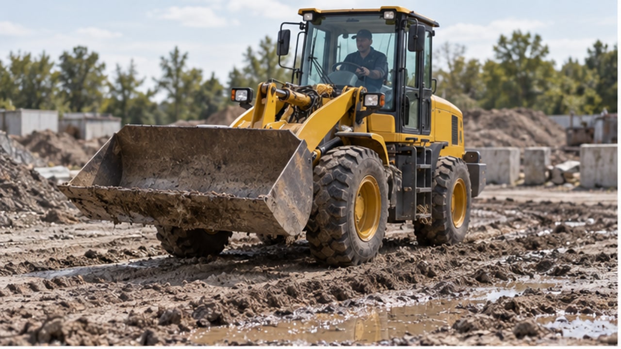 Why Does a Diesel Wheel Loader Steering Wheel Kick Back When Crossing Ruts? - diesel wheel loader 1