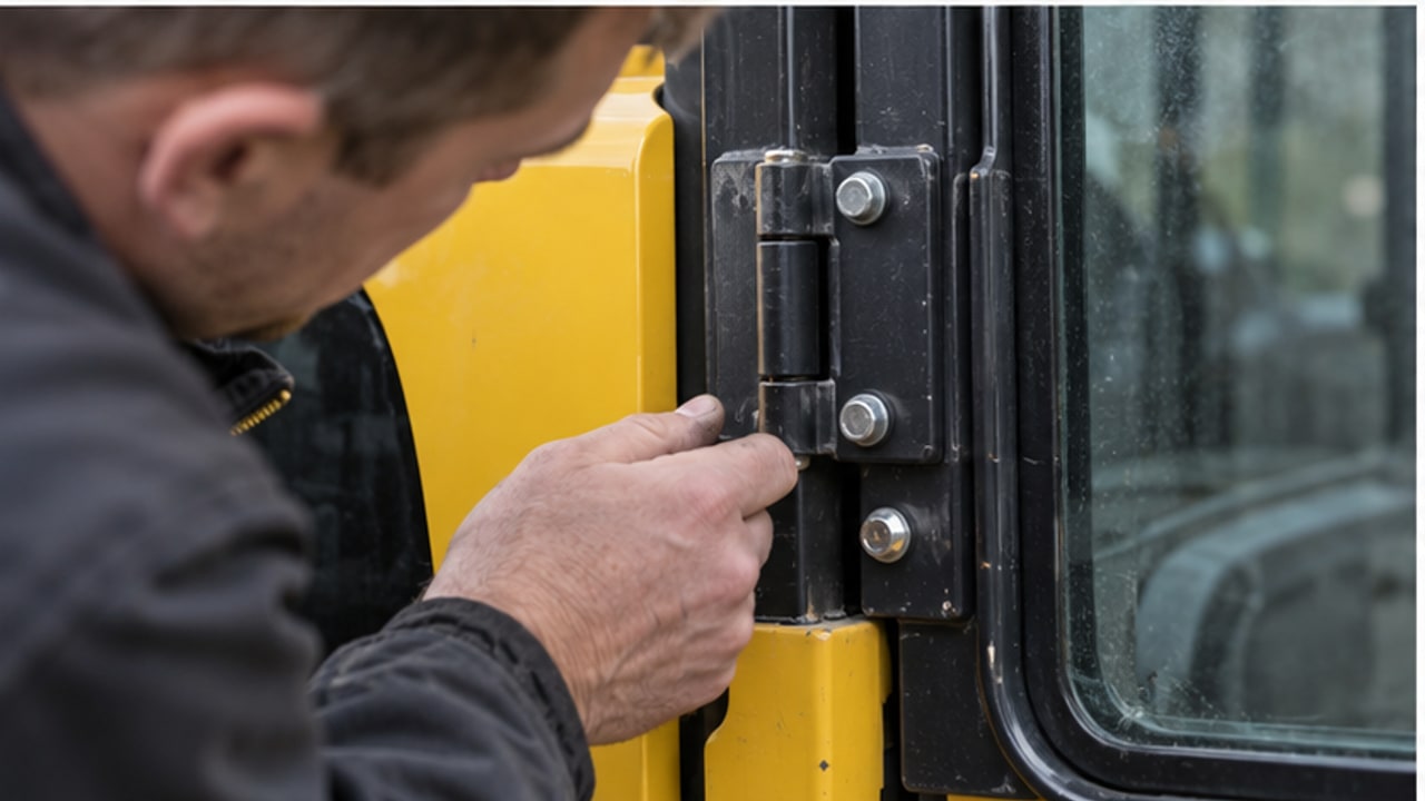 Why Does a Euro-Style Loader Cab Door Latch Open on Rough Ground? - Euro-style loader 3