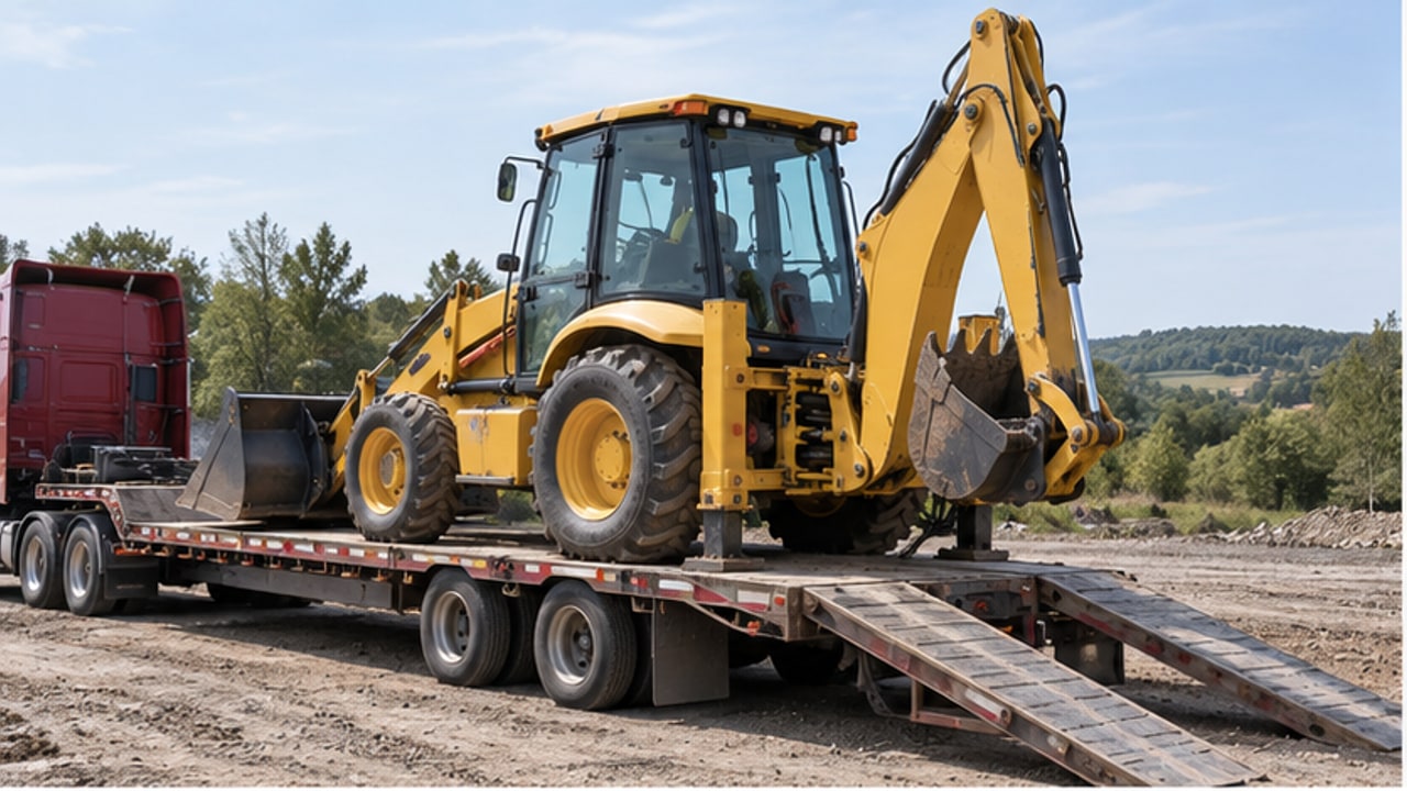 Backhoe Loader Case: Swing Lock Pin Is Difficult to Remove After Transport - backhoe loader 1