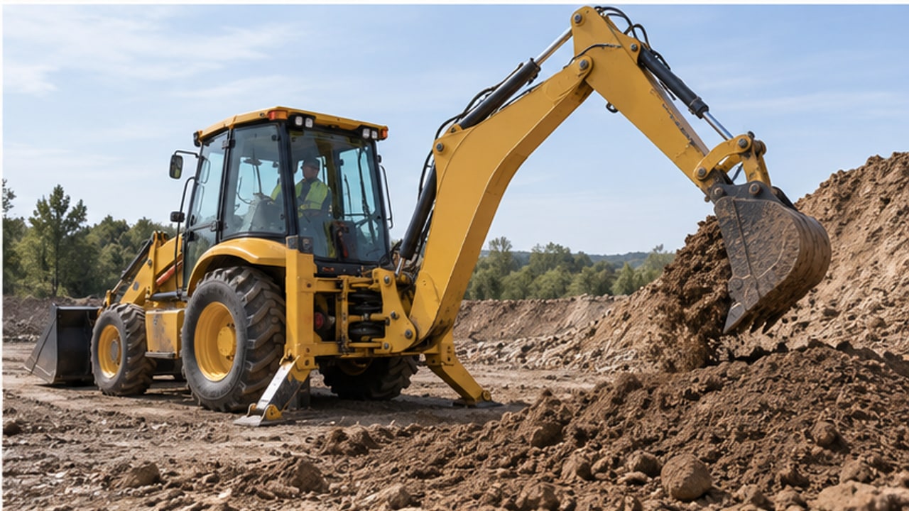 Backhoe Loader Case: Swing Lock Pin Is Difficult to Remove After Transport - backhoe loader 4