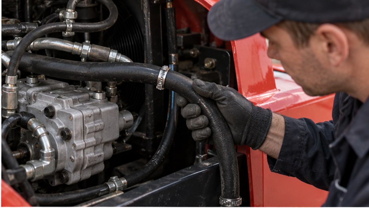 Diesel Forklift Case: Hydraulic Pump Whines Only When Tilting the Mast - diesel forklift 2