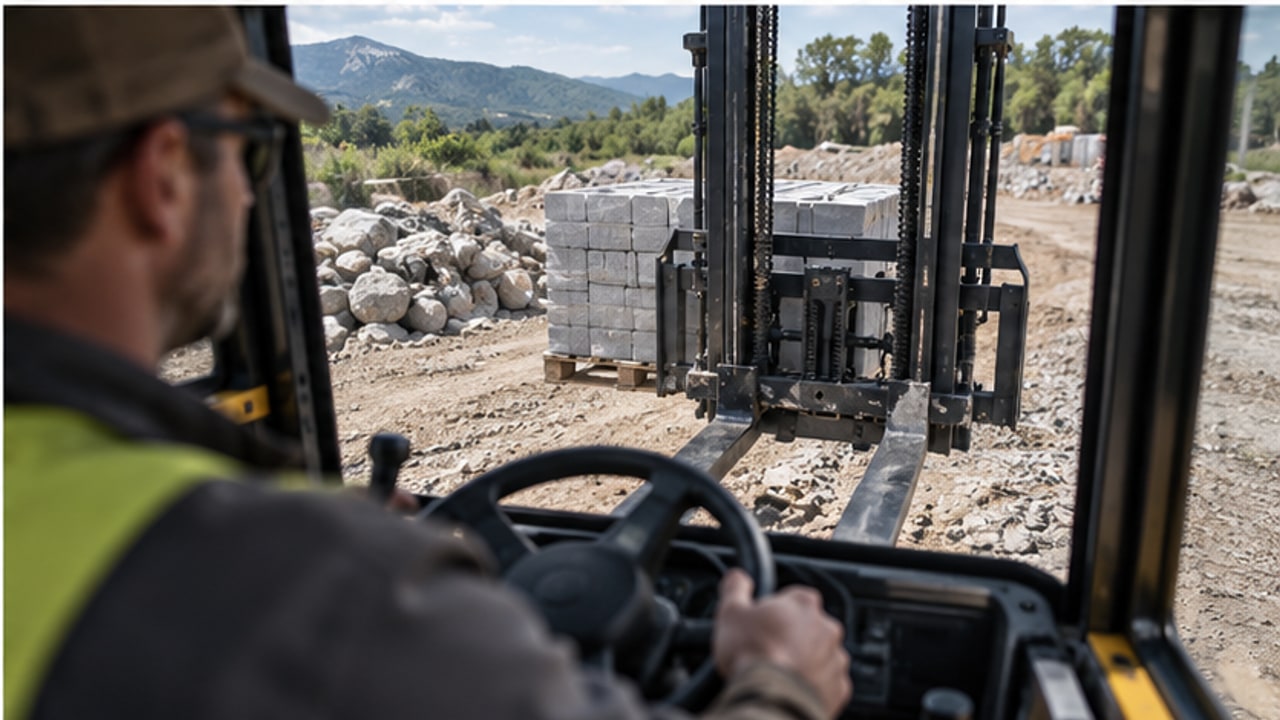 Why Does Rough Terrain Forklift Fork Level Change as the Chassis Articulates? - rough terrain forklift 4