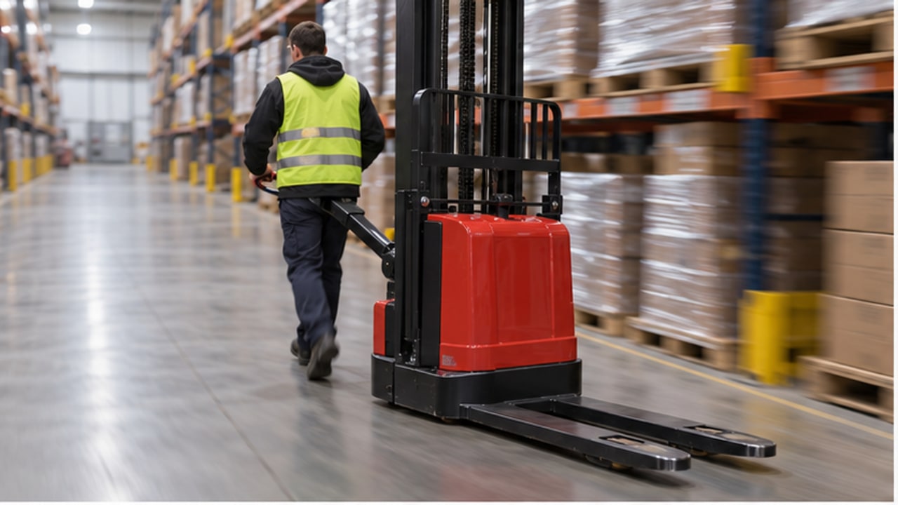 Electric Pallet Stacker Case: Load Backrest Rattles at Travel Speed - electric pallet stacker 1