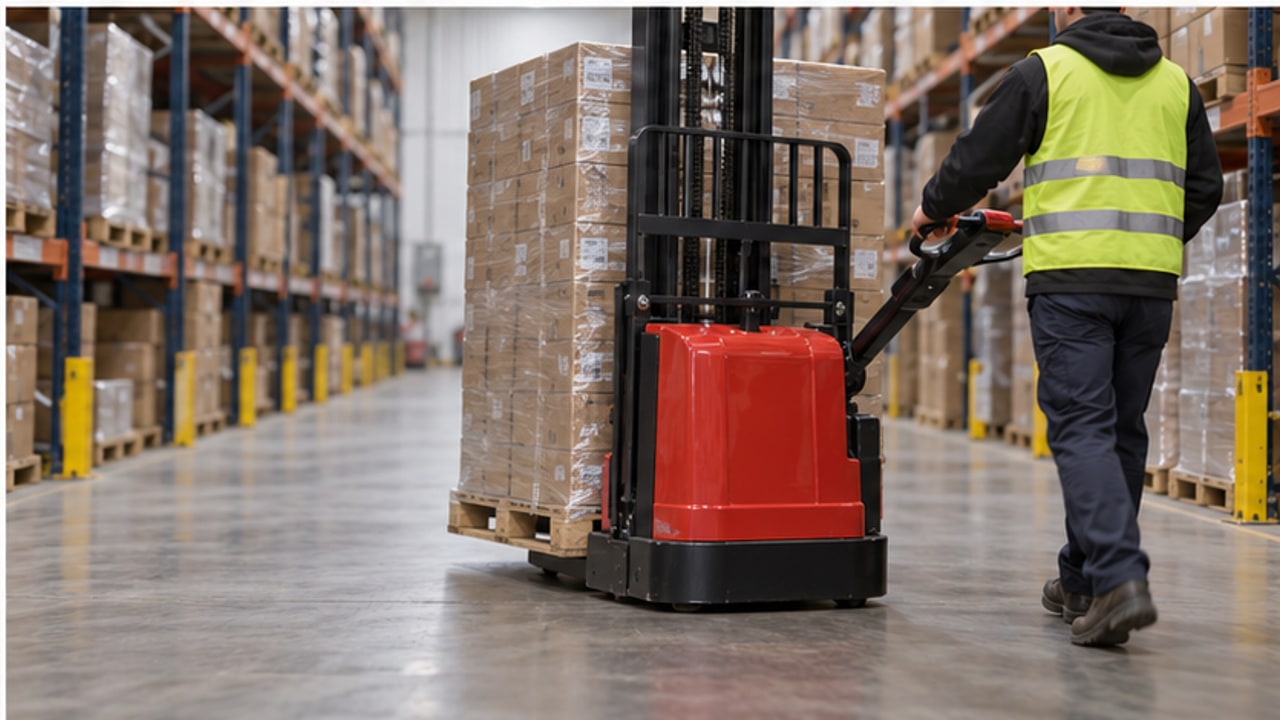 Electric Pallet Stacker Case: Load Backrest Rattles at Travel Speed - electric pallet stacker 4