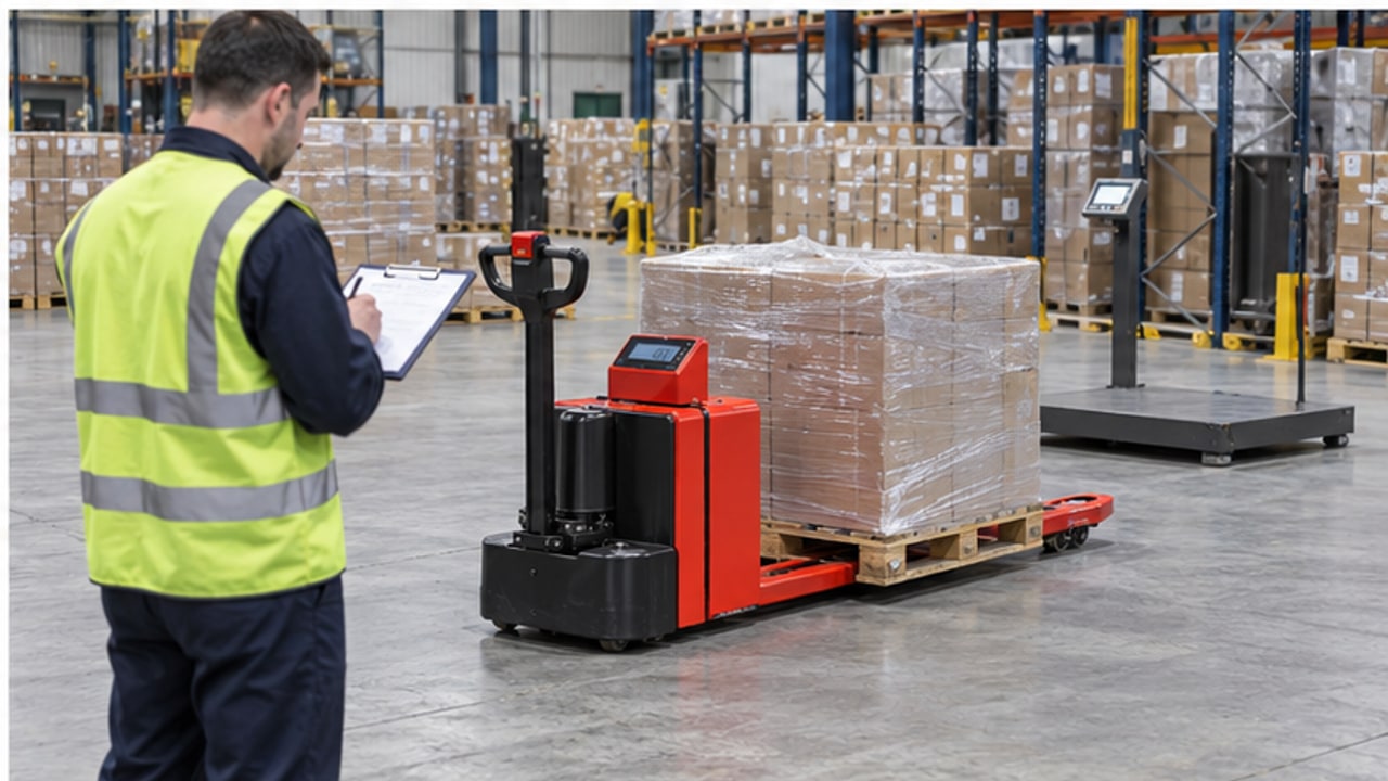 Why Does a Scale-Equipped Electric Pallet Truck Show Unstable Weight? - electric pallet truck 4