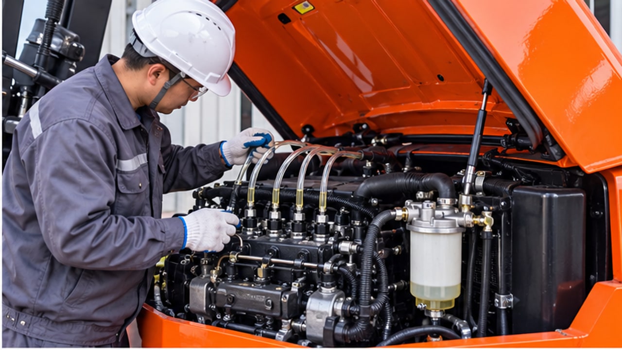 Why Is a Diesel Forklift Hard to Start? An Injector Return-Flow Test Case - diesel forklift 2