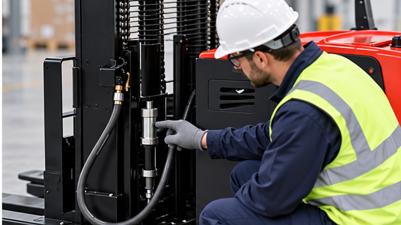 Why Do Electric Pallet Stacker Forks Slowly Lower? A Hydraulic Mast Drift Test Case - electric pallet stacker 2