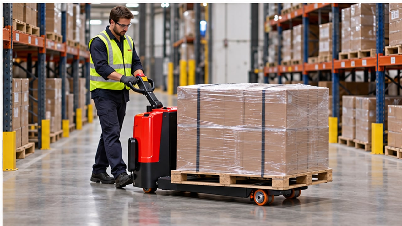 Why Does an Electric Pallet Truck Creep With the Tiller Upright? A Brake Switch Test Case - electric pallet truck 4