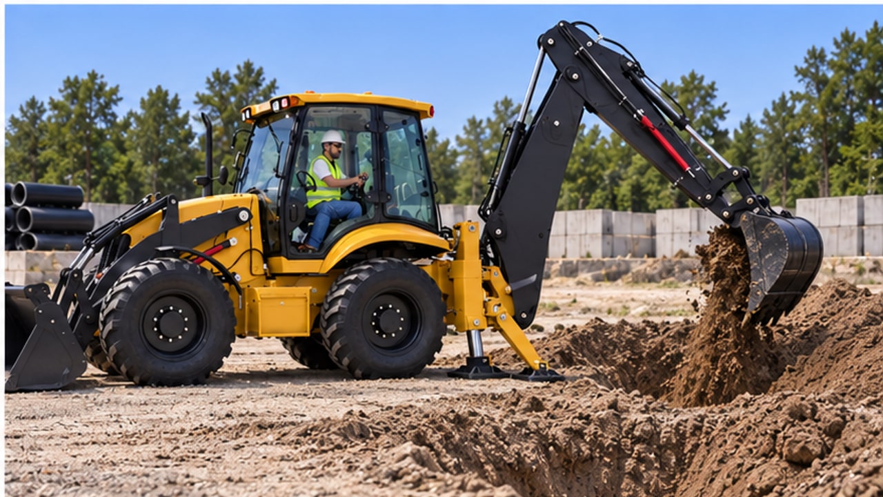 Why Do Backhoe Loader Stabilizers Drift Down? A Cylinder Hold Test Case - backhoe loader 4