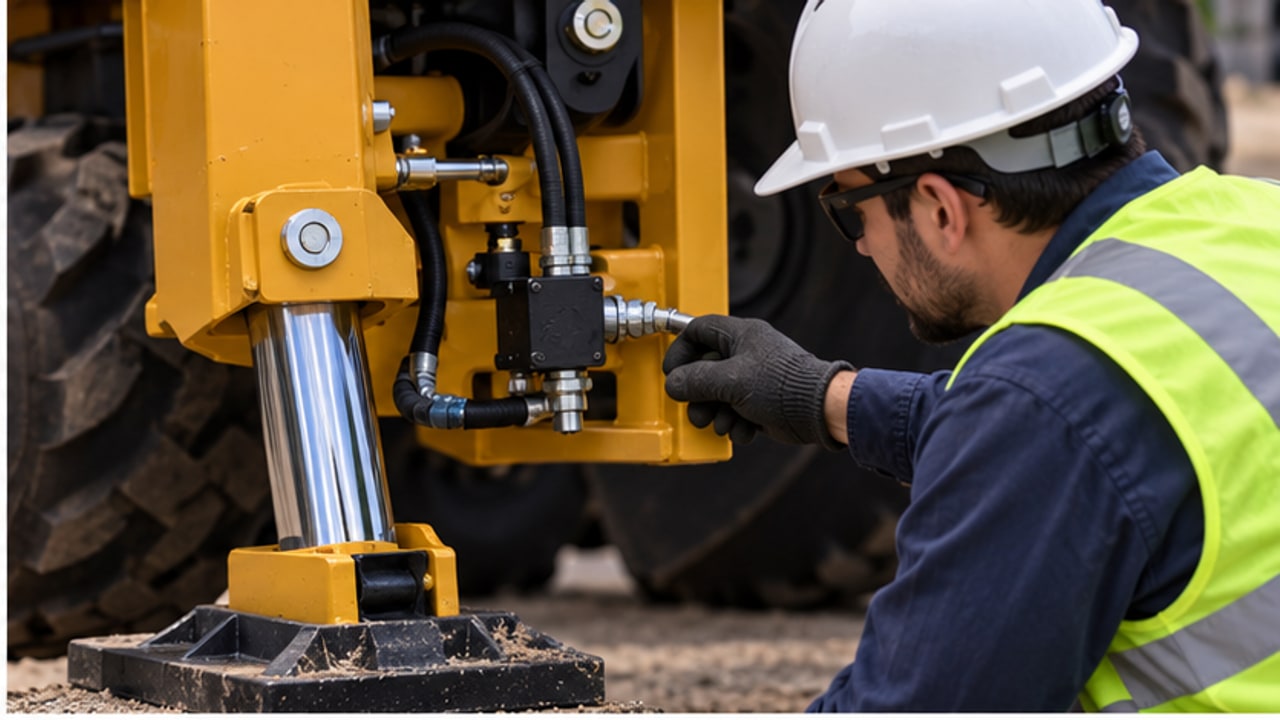 Why Do Backhoe Loader Stabilizers Drift Down? A Cylinder Hold Test Case - backhoe loader 2