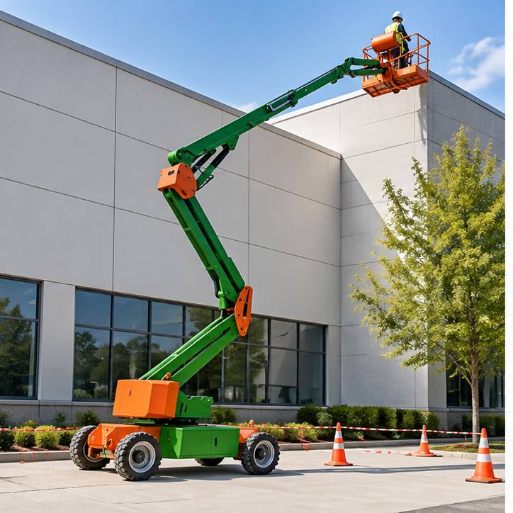 ZGFORKLIFT / MYZG Коленчатый подъемник ZG-QB16 — Геометрия доступа коленчатой стрелы workplace scene 1
