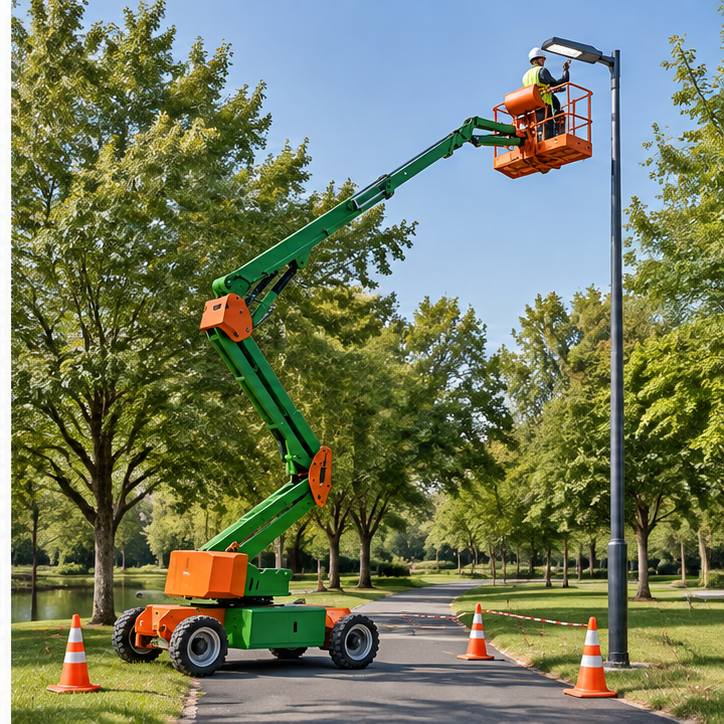 ZGFORKLIFT / MYZG Коленчатый подъемник ZG-QB16 — Геометрия доступа коленчатой стрелы workplace scene 3