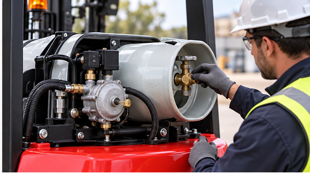 Why Does an LPG Forklift Crank but Not Start? A Lock-Off Valve and Regulator Inspection Case - LPG forklift 2
