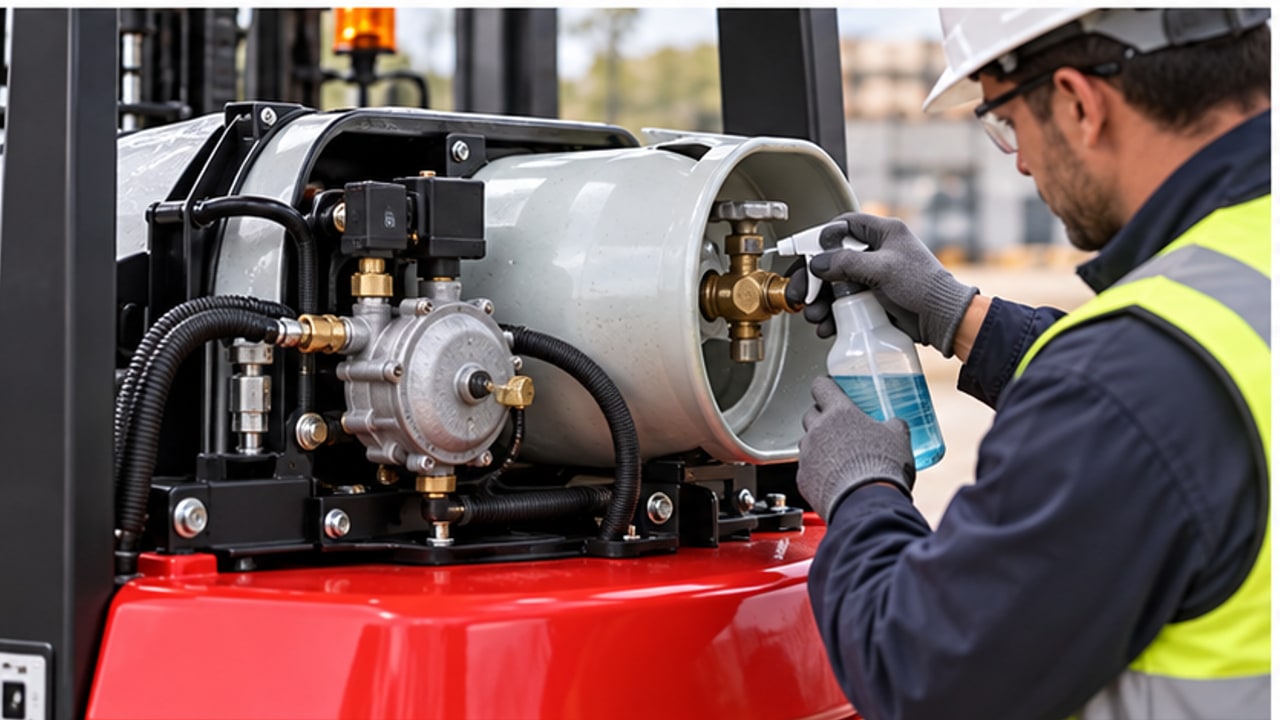 Why Does an LPG Forklift Crank but Not Start? A Lock-Off Valve and Regulator Inspection Case - LPG forklift 3