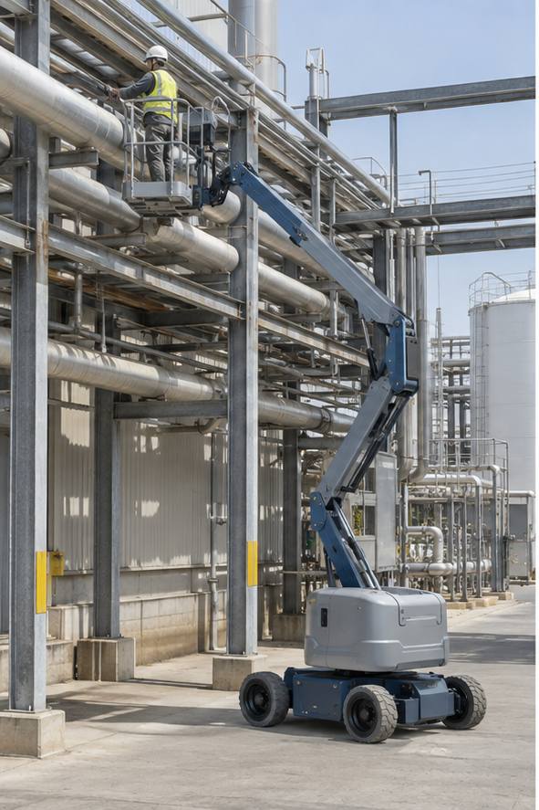 ZGFORKLIFT / MYZG Коленчатый подъемник ZG-QB16 — Маршрут обслуживания кровли, крон и фасадов workplace scene 1
