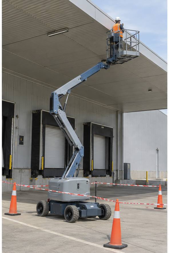 ZGFORKLIFT / MYZG Коленчатый подъемник ZG-QB16 — Маршрут обслуживания кровли, крон и фасадов workplace scene 2