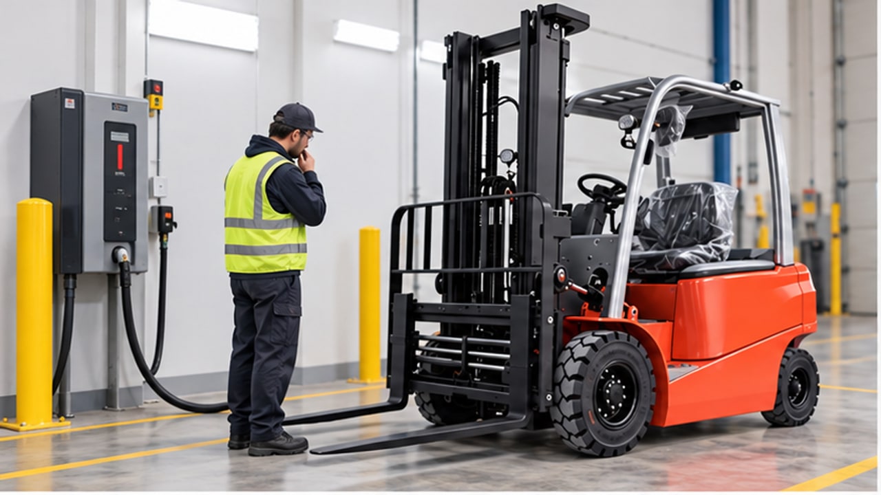 Why Does a Lithium Forklift Charger Refuse to Start? A CAN Communication Inspection Case - lithium forklift 1