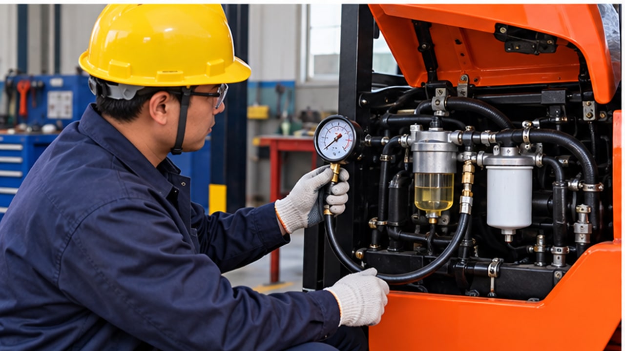 Why Does a Diesel Forklift Lose Power Under Load? A Fuel-Supply Pressure Test Case - diesel forklift 3