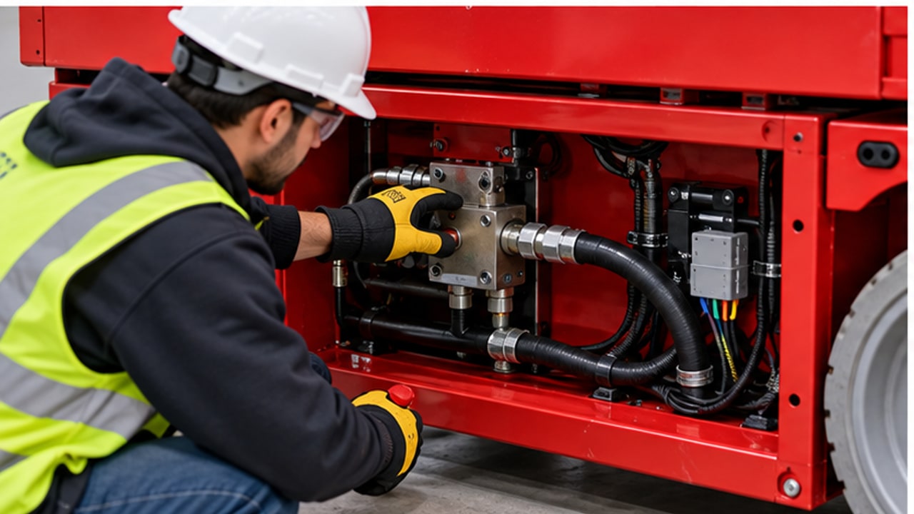 Why Will a Scissor Lift Not Lower? An Emergency-Lowering System Inspection Case - aerial lift 3