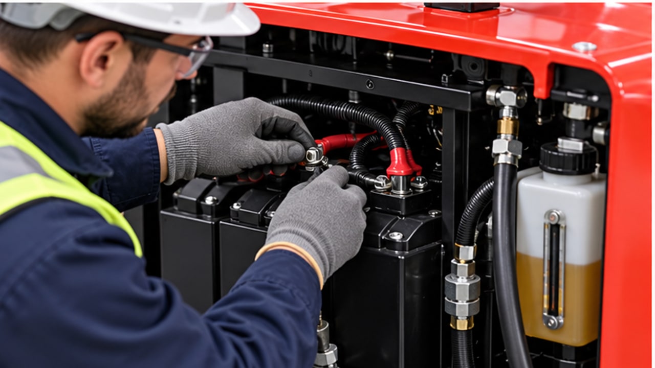 Why Does an Electric Pallet Stacker Lift Slowly Only With a Pallet? A Battery Voltage-Drop Check - electric pallet stacker 3
