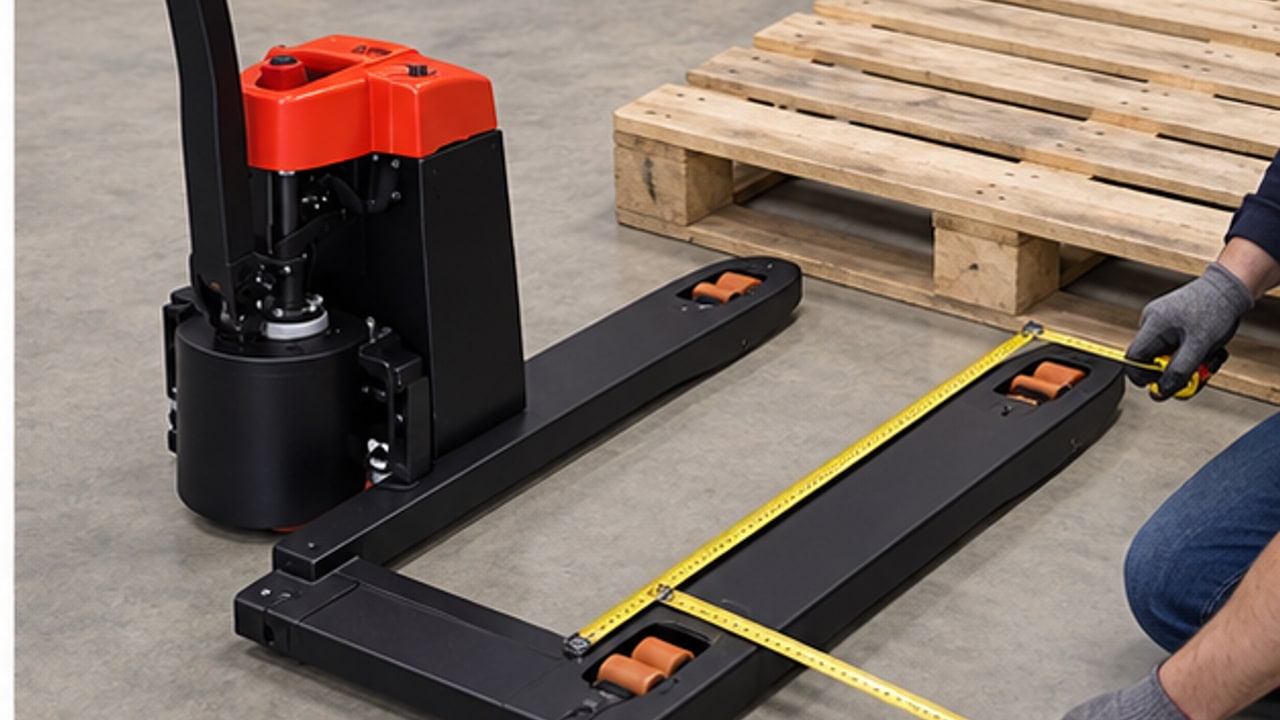Will an Electric Pallet Truck Fit Your Pallets? A Fork-Entry and Aisle-Width Check - electric pallet truck 2