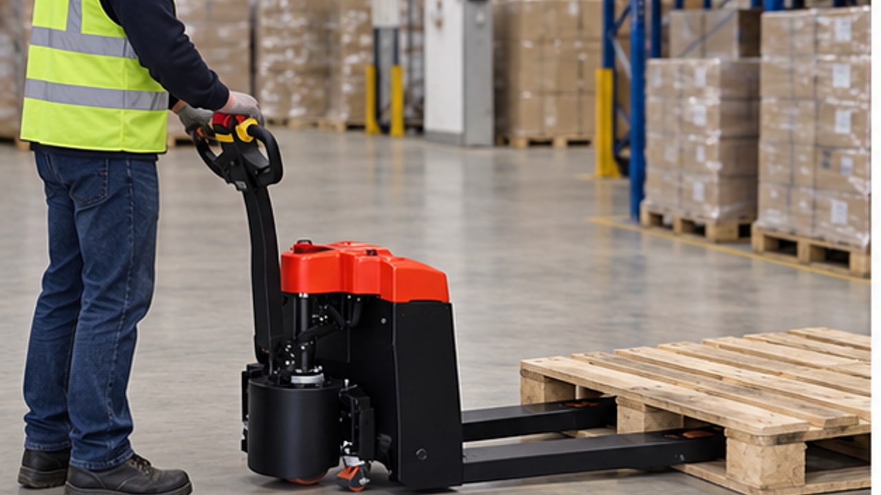 Will an Electric Pallet Truck Fit Your Pallets? A Fork-Entry and Aisle-Width Check - electric pallet truck 3