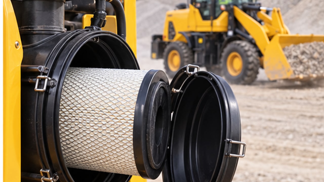 Why Does a Diesel Wheel Loader Air-Filter Warning Stay On After Service? Restriction Indicator Checks - diesel wheel loader 4