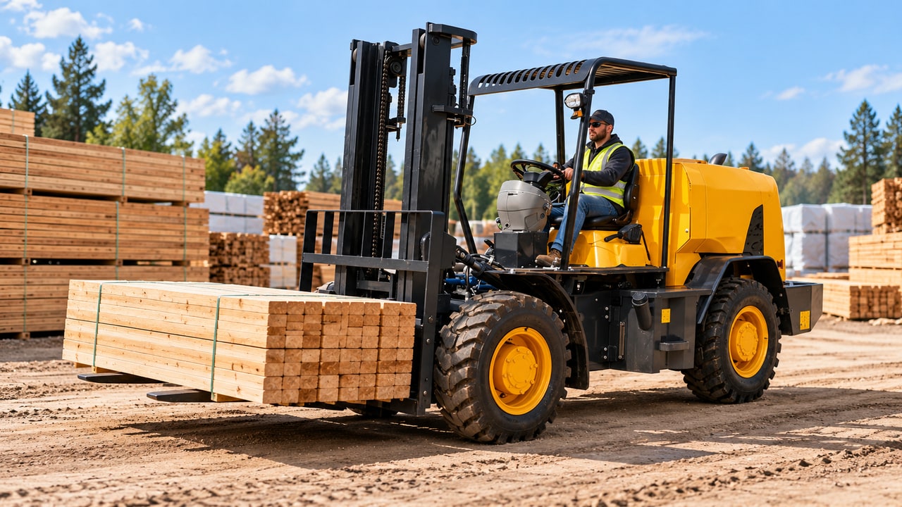Can a Rough-Terrain Forklift Lift Its Rated Load on Uneven Ground? 6 Checks - rough terrain forklift 2