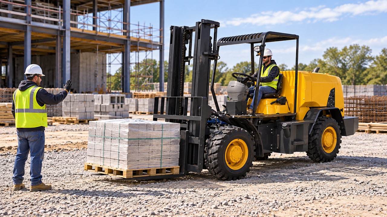 Can a Rough-Terrain Forklift Lift Its Rated Load on Uneven Ground? 6 Checks - rough terrain forklift 4