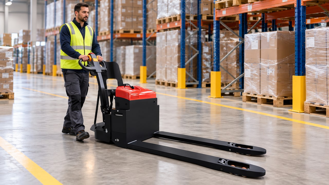 Electric Pallet Truck Emergency Reverse Button: Function, Limits and Safe Checks - electric pallet truck 1