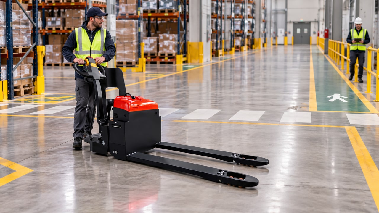 Electric Pallet Truck Emergency Reverse Button: Function, Limits and Safe Checks - electric pallet truck 4
