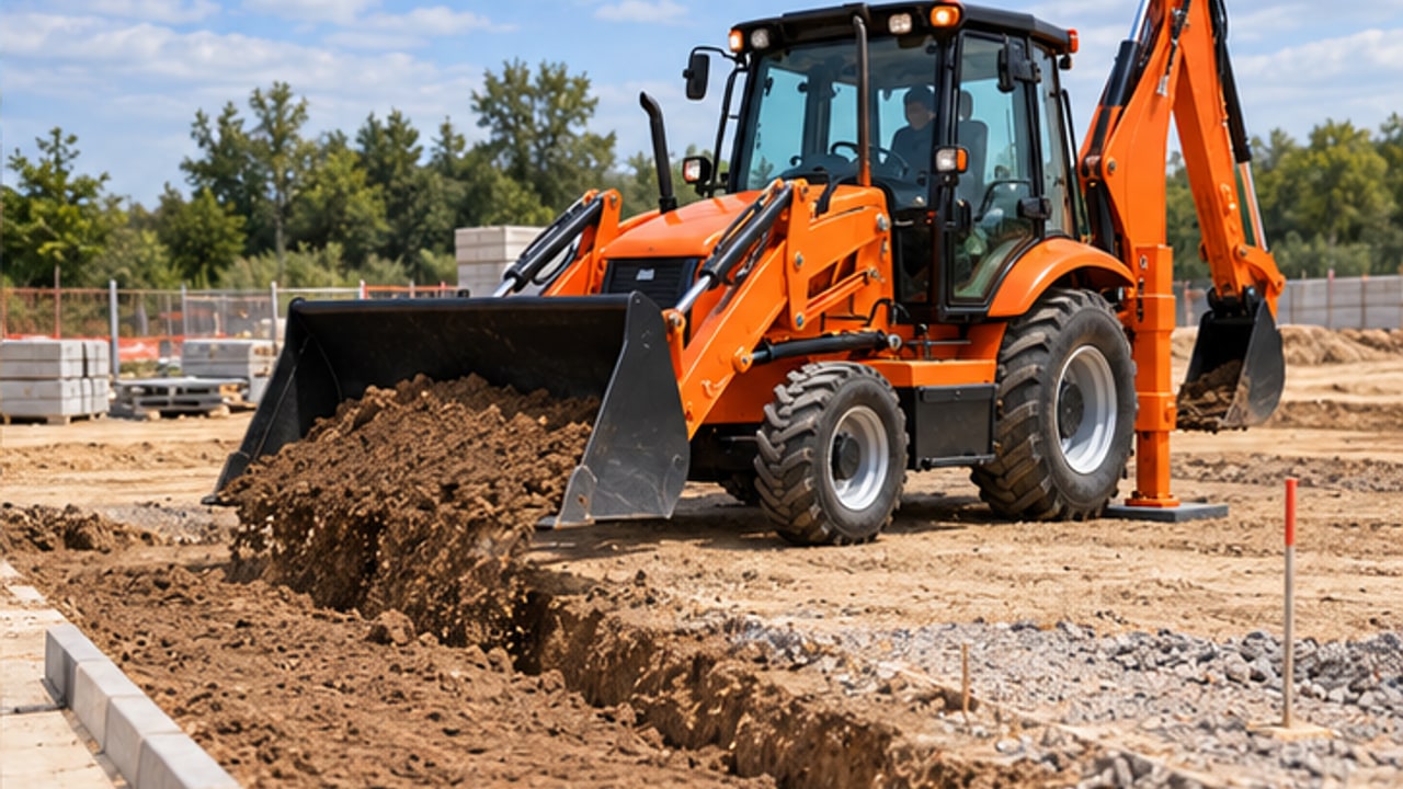 Backhoe Loader Dig Depth vs Reach: Choosing a Machine for Utility Trenching - backhoe loader 4
